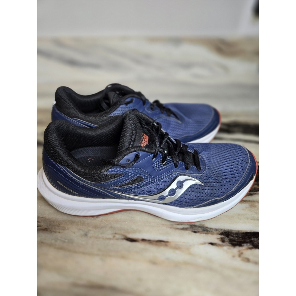 Saucony Cohesion Running Shoes Mens Size‎ 8.5 Navy Blue Black White S20781-11